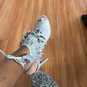 Aquazurra open toe booties